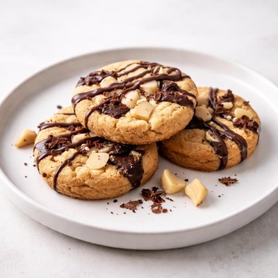 Image of Macadamia and Chocolate Shortbread