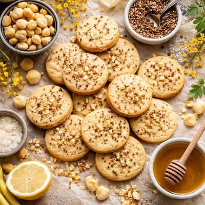Image of Macadamia and Wattleseed Shortbread