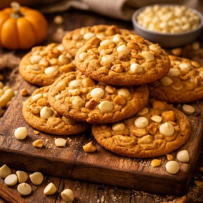 Image of Macadamia Nut White Chip Pumpkin Cookies