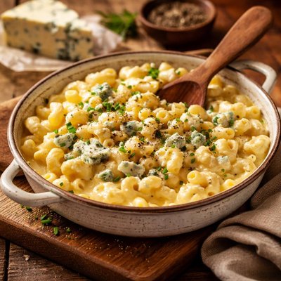 Image of Macaroni and Blue Cheese
