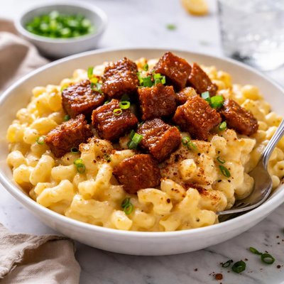 Image of Macaroni and Cheese Maple Fried Spam