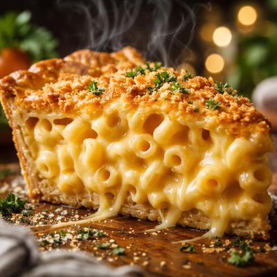 Image of Macaroni and Cheese Pie