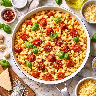 Image of Macaroni and Cheese with Tomatoes