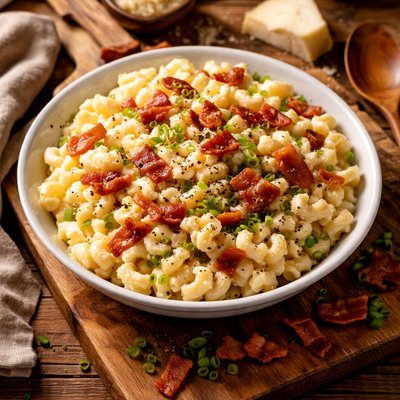 Image of Macaroni Cottage Cheese Bacon