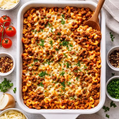 Image of Macaroni Ground Beef Casserole