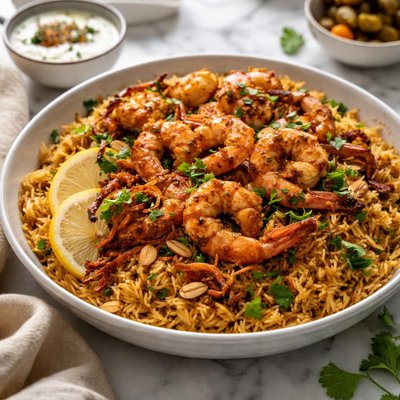 Image of Machbous Rubyan Rice with Shrimps