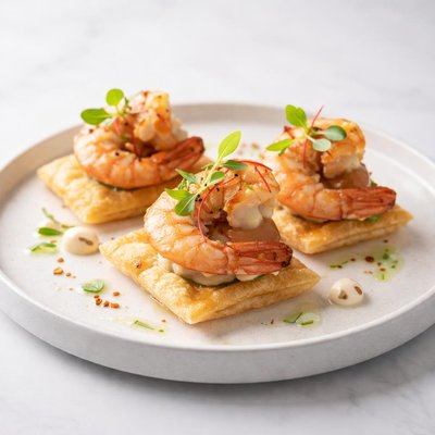 Image of Madam Butterfly Tiger Shrimp on Pillow Crisps