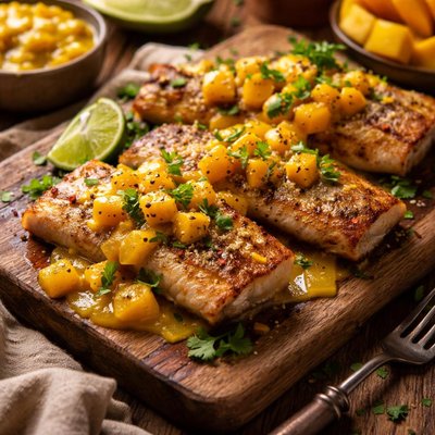 Image of Mahi Mahi with Mango Vanilla Sauce