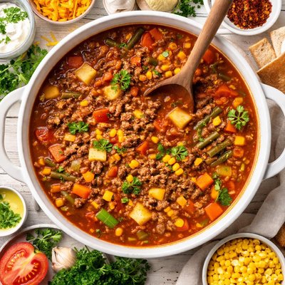 Image of Main Course Hamburger Soup