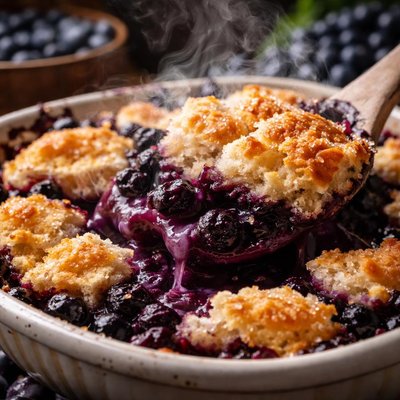 Image of Maine Wild Blueberry Cobbler