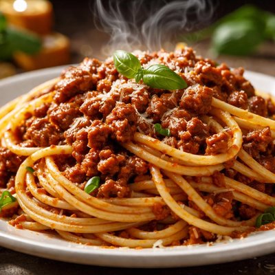 Image of Makaronia Me Kima Spaghetti with Meat Sauce