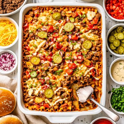 Image of Make Ahead Cheeseburger Lasagna