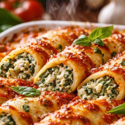 Image of Make Ahead Spinach Manicotti