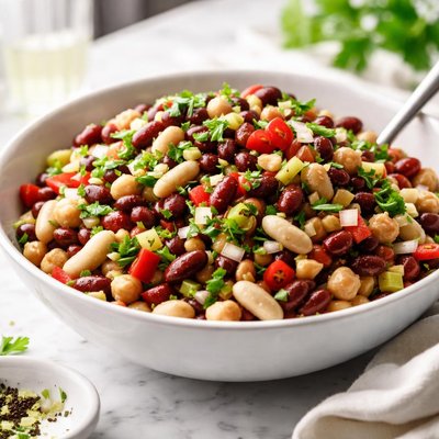 Image of Make Ahead Three Bean Salad