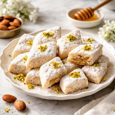 Image of Makroud El Louse Algerian Almond Cookies