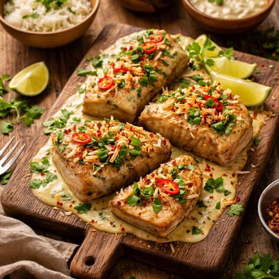 Image of Malaysian Lime Coconut Swordfish