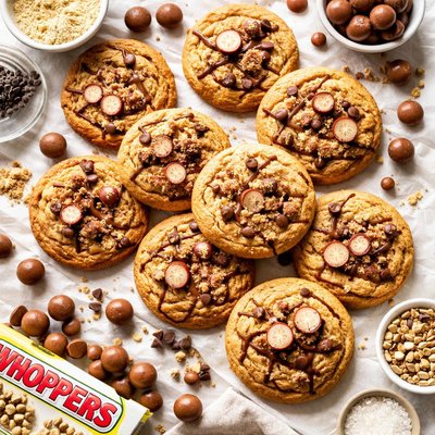 Image of Malted Milk Ball Whoppers Cookies