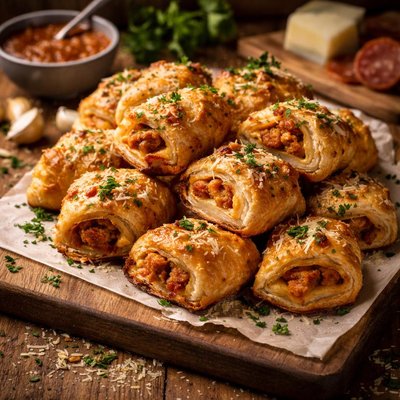 Image of Manchego Chorizo Puffs