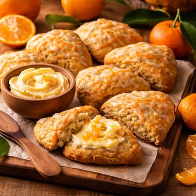Image of Mandarin Orange Scones with Orange Butter