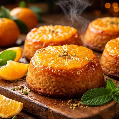 Image of Mandarin Orange Upside Down Cakes