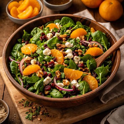 Image of Mandarin Spinach and Feta Salad