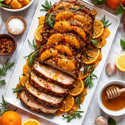 Image of Mandarin Topped Pork Loin