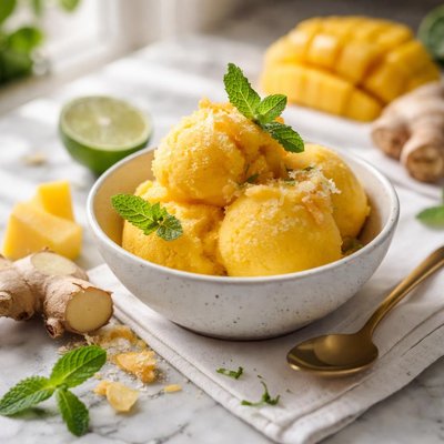 Image of Mango and Ginger Sorbet