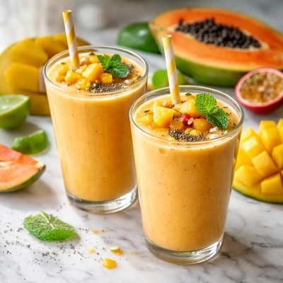 Image of Mango and Papaya Smoothie