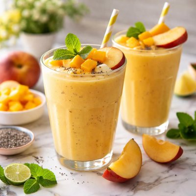 Image of Mango and Peach Smoothie