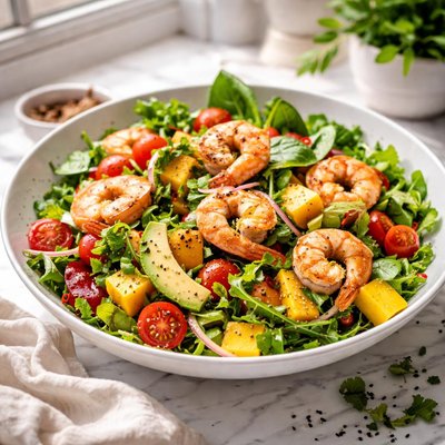 Image of Mango Avocado Shrimp Salad