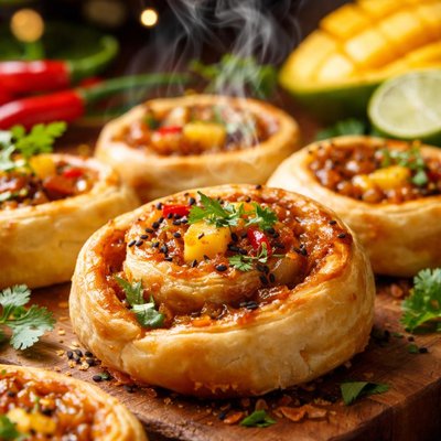 Image of Mango Chutney Pinwheels