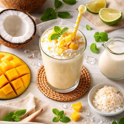 Image of Mango Coconut Batido Milkshake