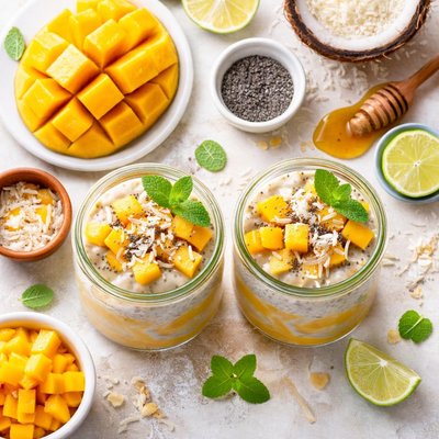 Image of Mango Coconut Chia Pudding