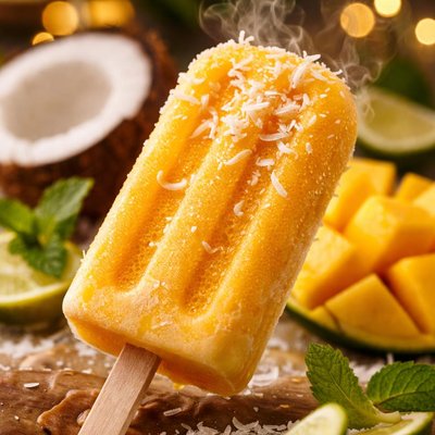 Image of Mango Coconut Popsicle
