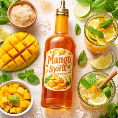 Image of Mango Flavored Syrup for Soft Drinks