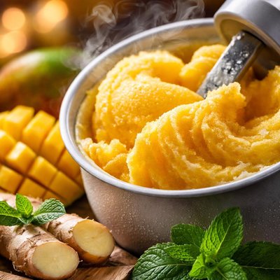 Image of Mango Ginger Sorbet Ice Cream Maker