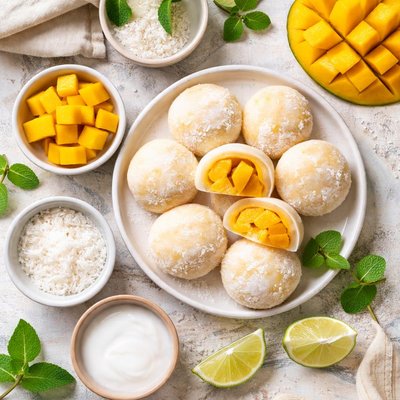 Image of Vegan Mango Mochi