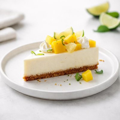 Image of Mango Pineapple Lime Cheesecake