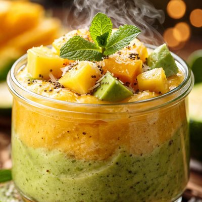 Image of Mangocado Pudding Raw Recipe