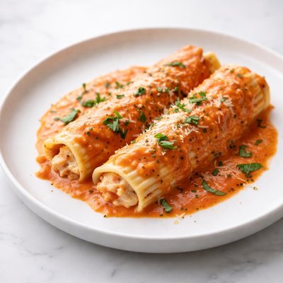 Image of Manicotti with Vodka Sauce