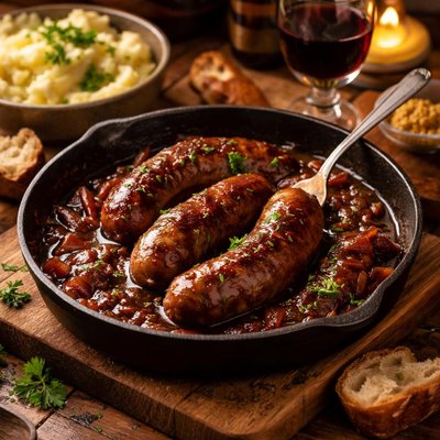 Image of Manx Sausage with Port