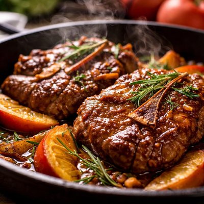Image of Maple and Apple Braised Lamb Shoulder Chops