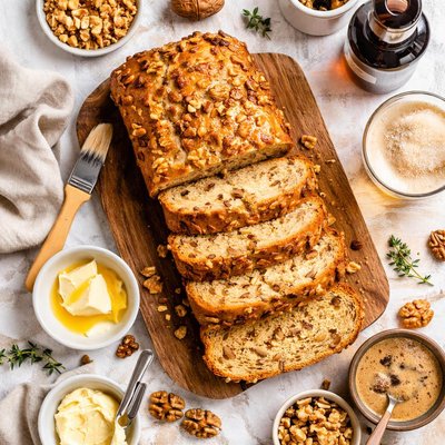 Image of Maple and Walnut Beer Bread
