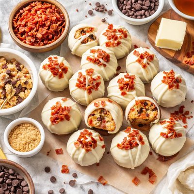 Image of Maple Bacon Cookie Dough Truffles