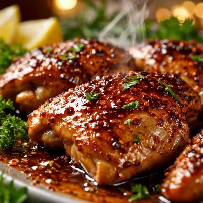 Image of Maple Bourbon Glazed Chicken