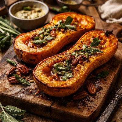 Image of Maple Butternut Squash with Sage Butter