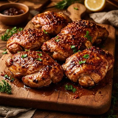 Image of Maple Glazed Chicken Thighs