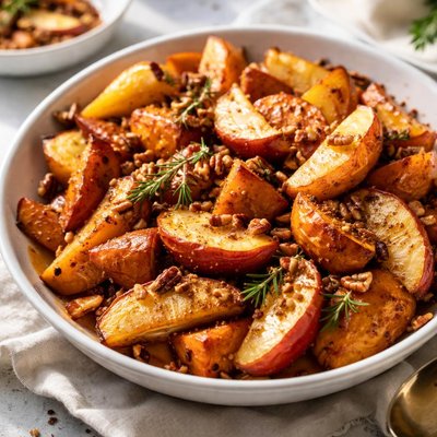 Image of Maple Glazed Sweet Potatoes and Apples