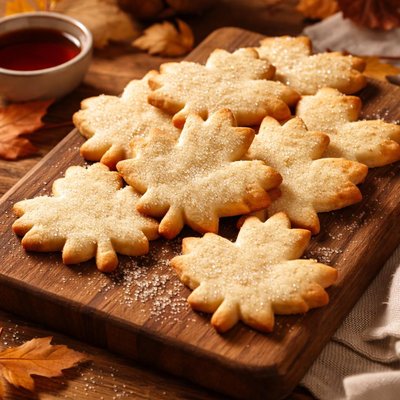 Image of Maple Leaf Sugar Cookies