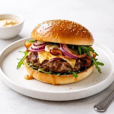 Image of Maple Mustard Pork Burgers